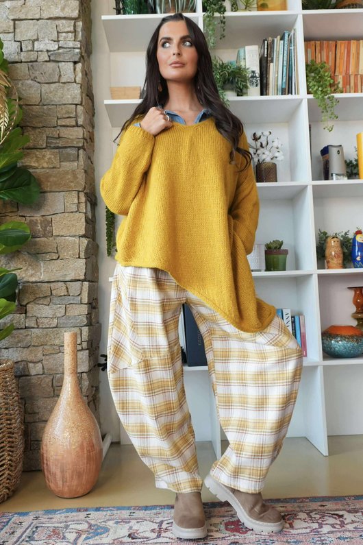  Big Softie Super Slant Knit Jumper Dijon /9=